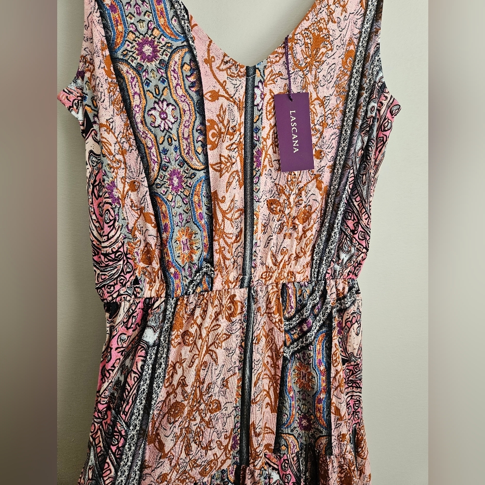 NWT Lascana Dress Maxi Buffalo London‎ Floral Stretchy Sleevless Size 4 - Picture 5 of 8